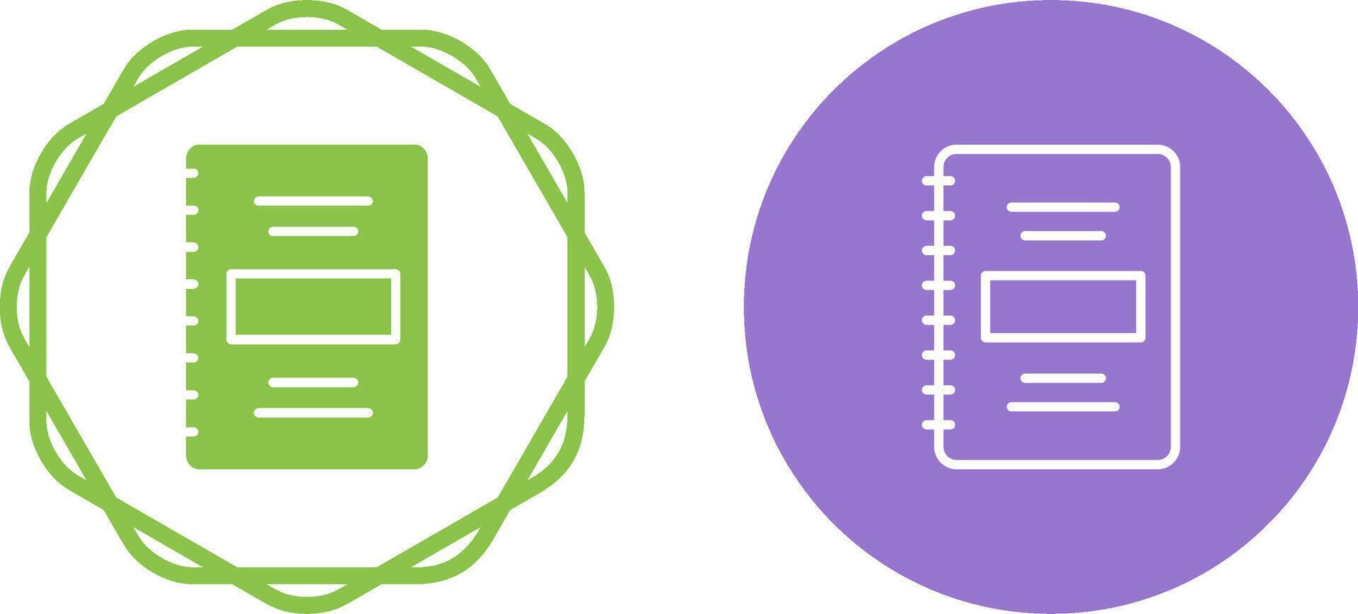 Notebook Vector Icon