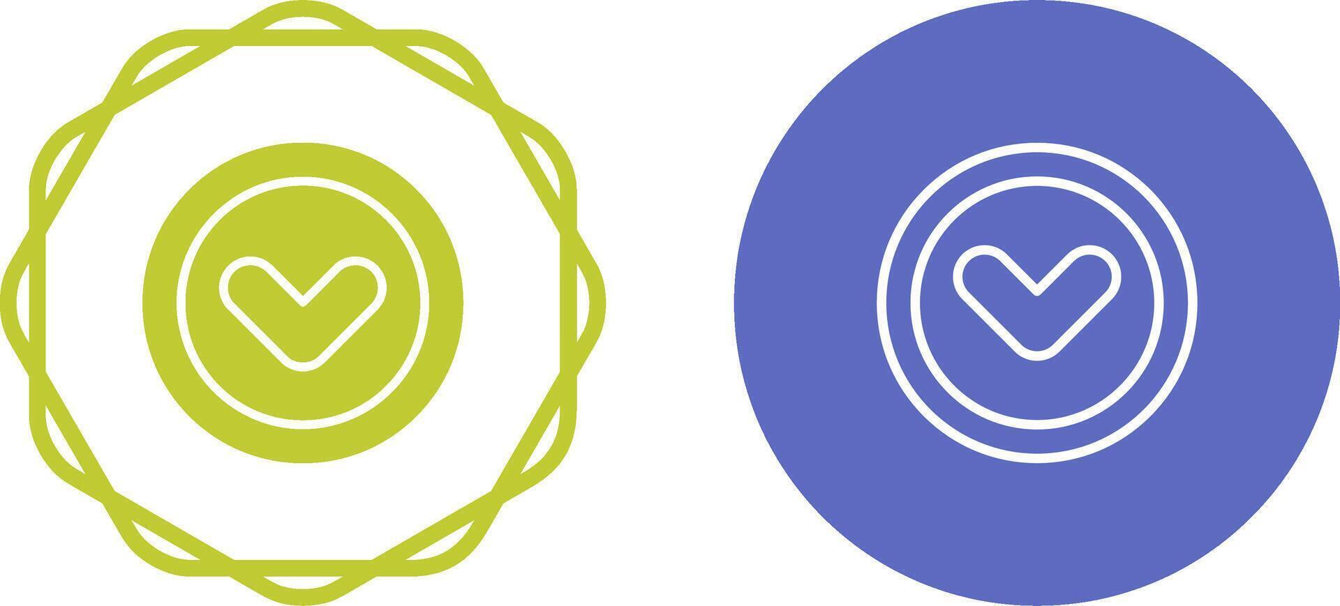 Angle Down Vector Icon