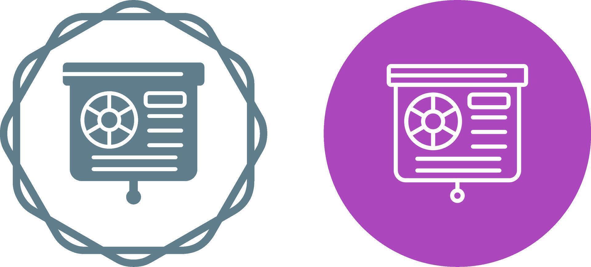 Presentation Slide Vector Icon