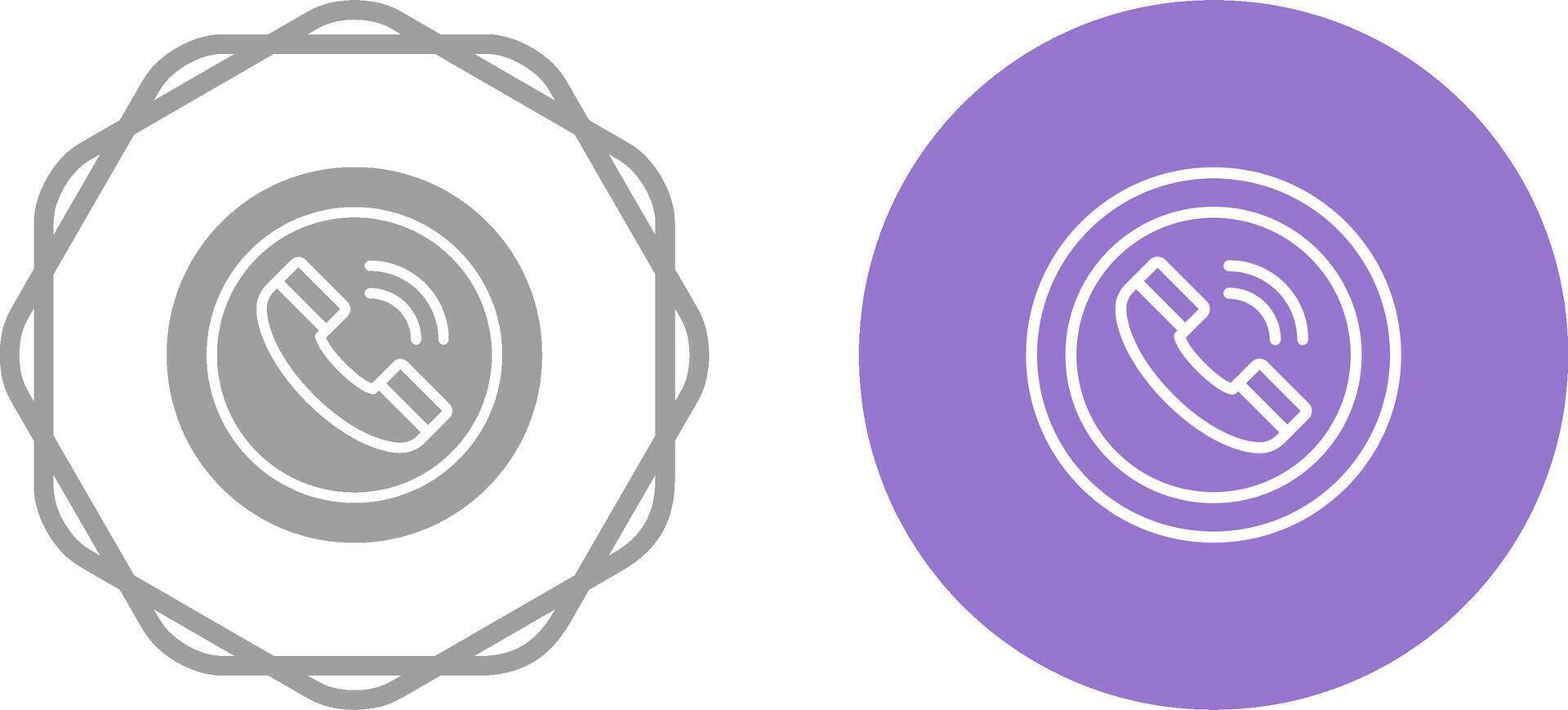 Circle Phone Vector Icon