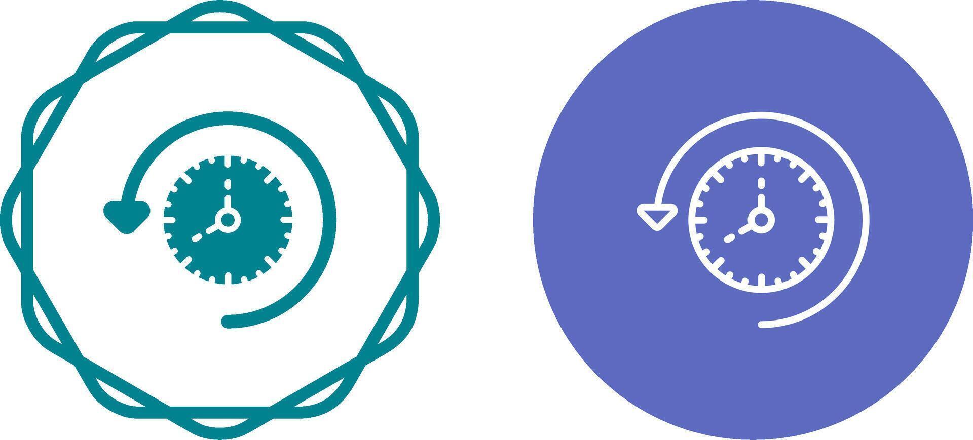 Time Past Vector Icon