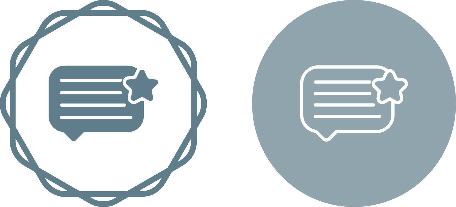 Feedback Vector Icon
