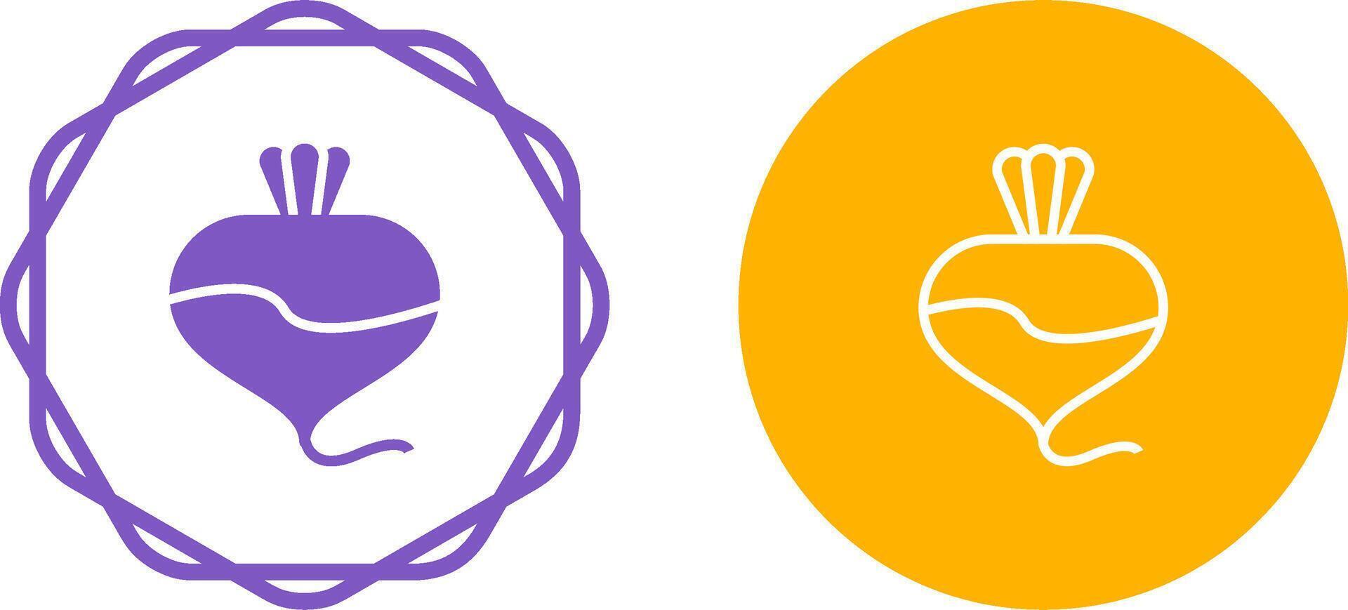 Turnip Vector Icon