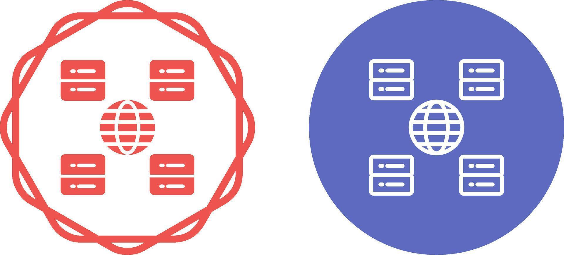 Content Delivery Network Vector Icon