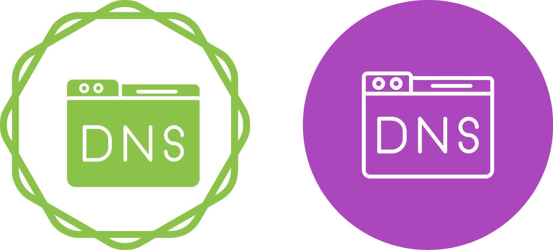 Domain DNS Management Vector Icon