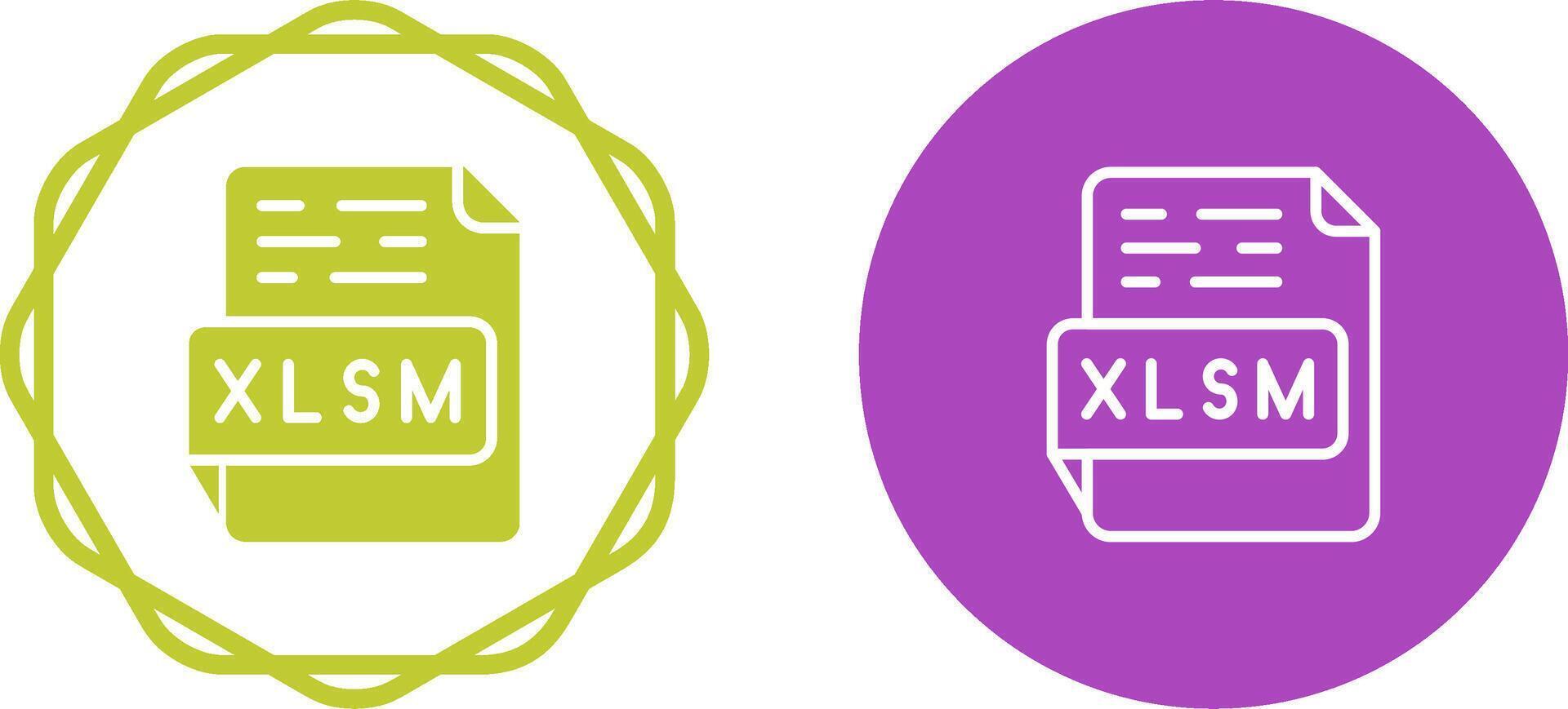 XLSM Vector Icon