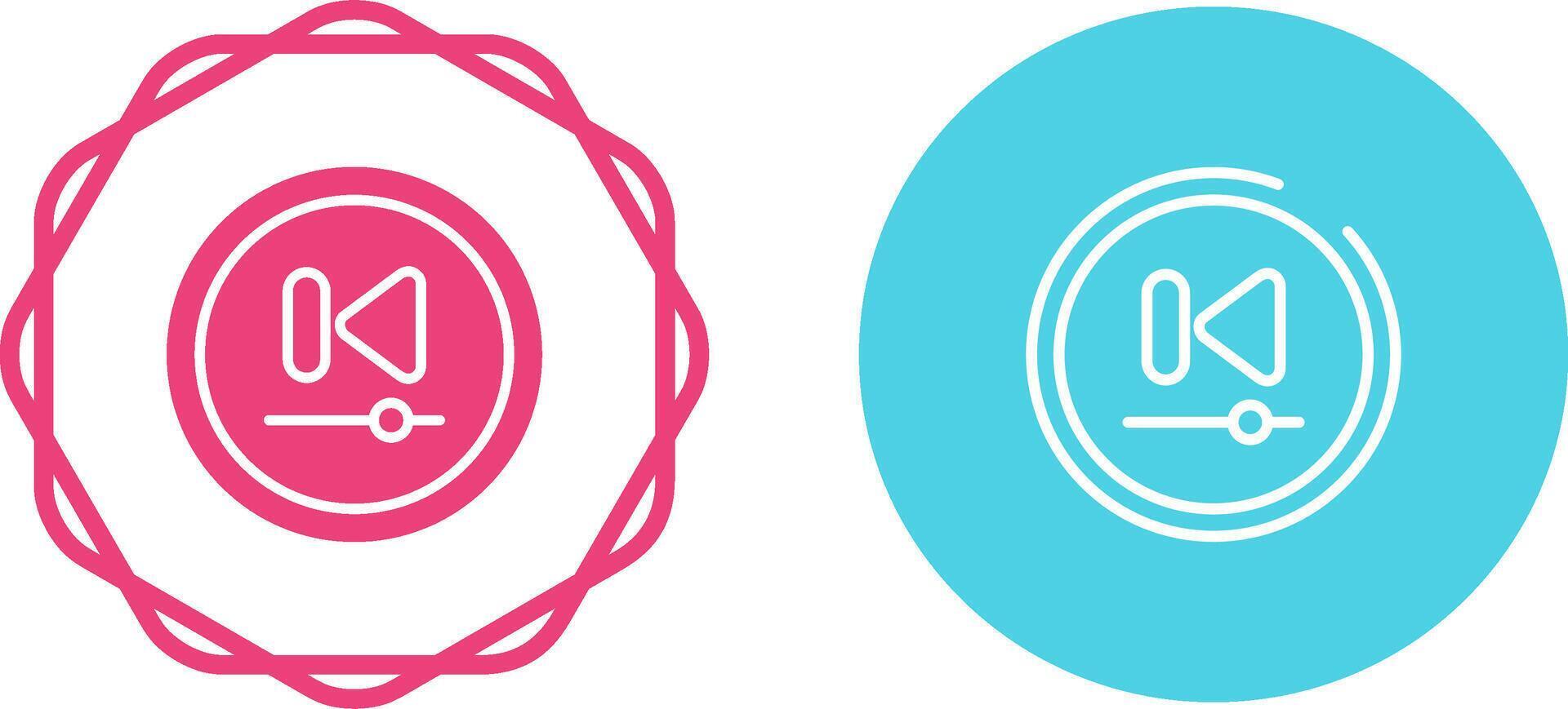 Video Previous Track Butto Vector Icon