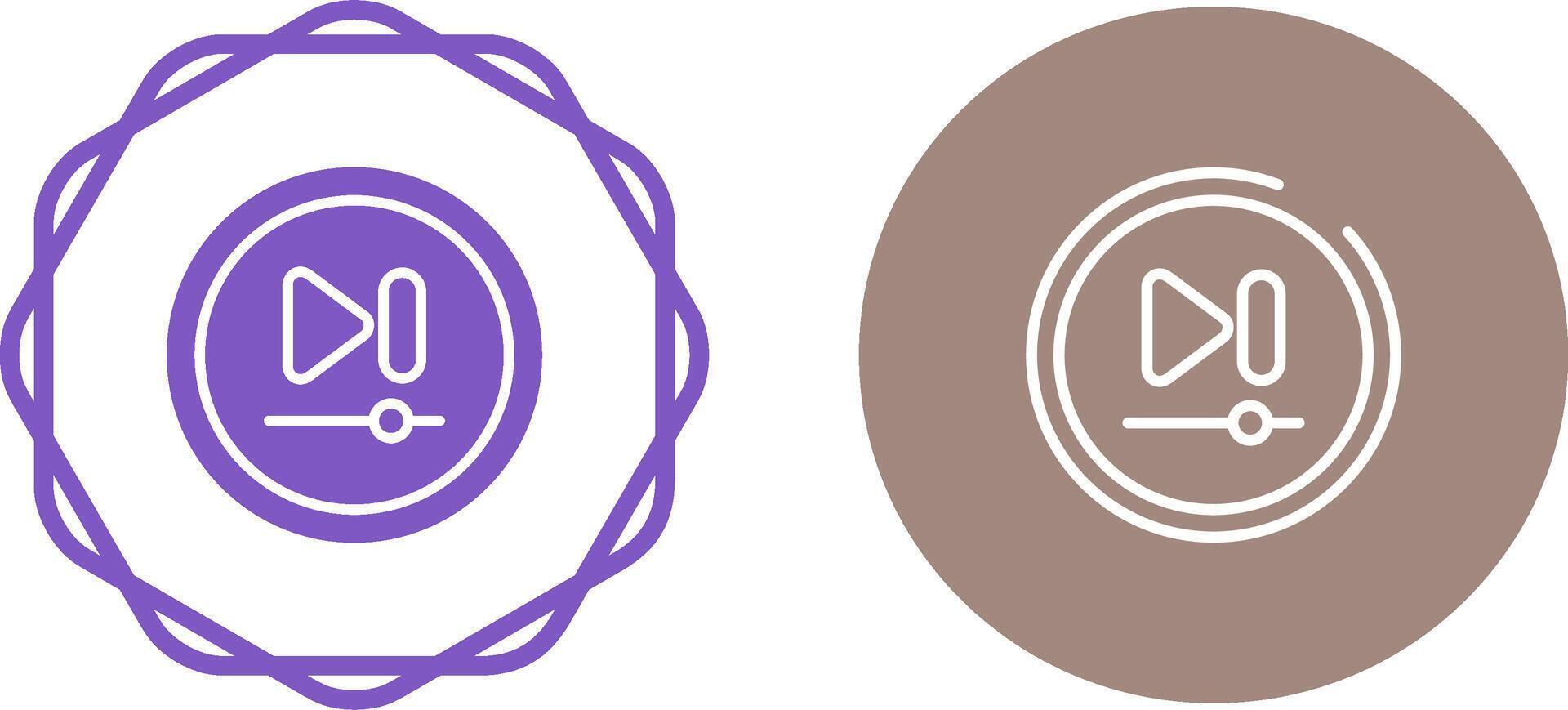 Video Next Track Button Vector Icon