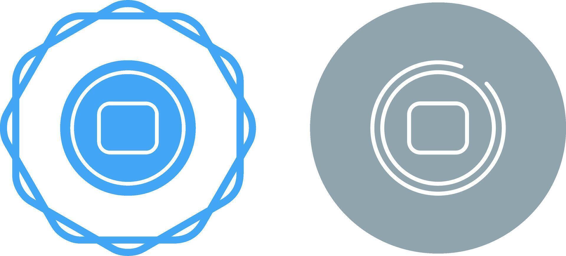 Stop Button Vector Icon