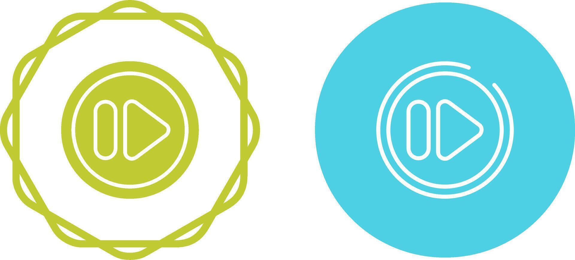 Fast Forward Button Vector Icon