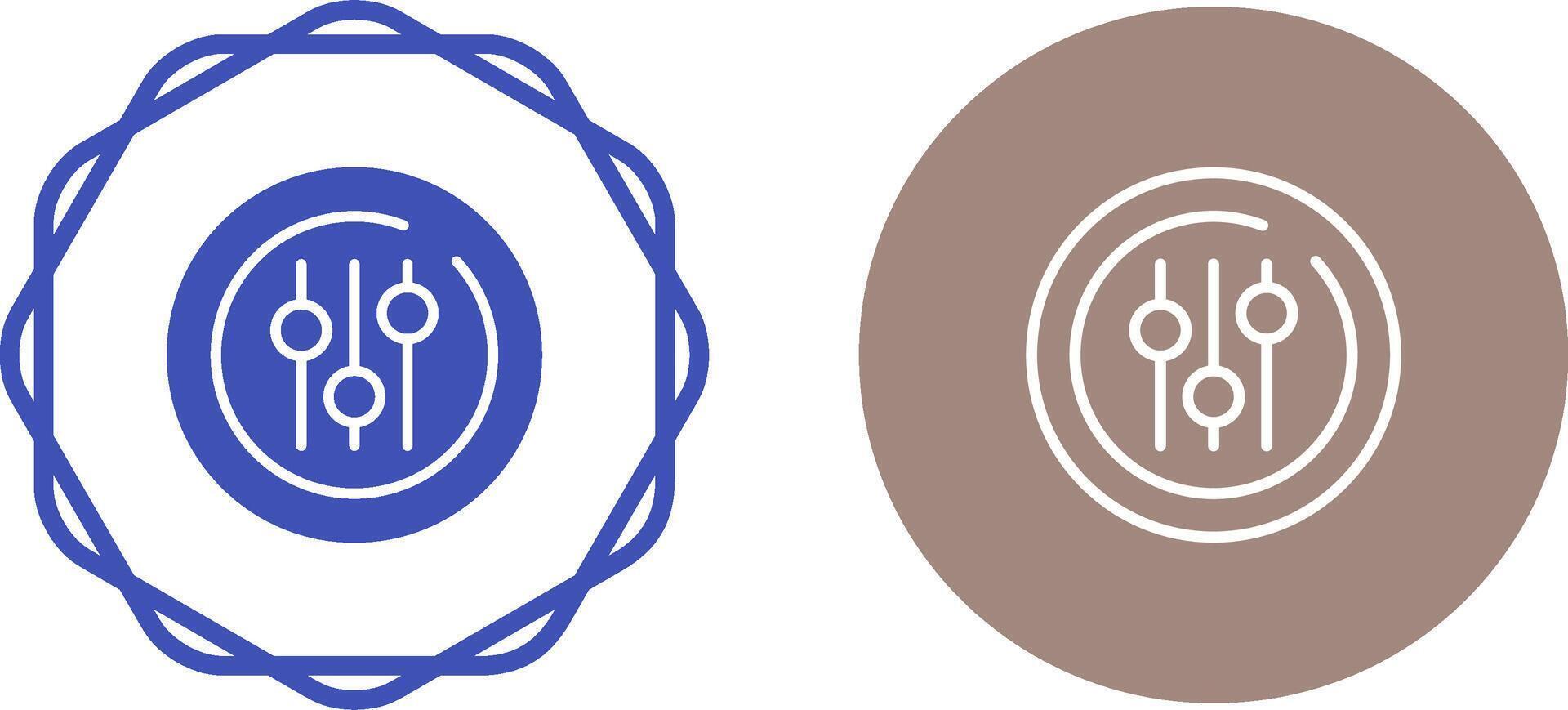 Audio Equalizer Circle Vector Icon