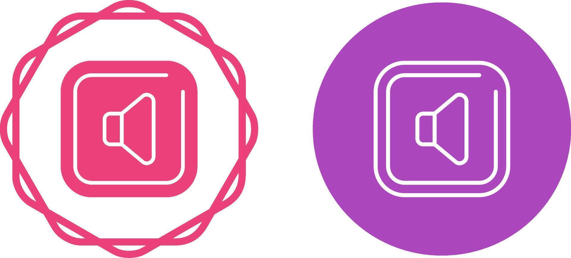 Speaker Square Vector Icon