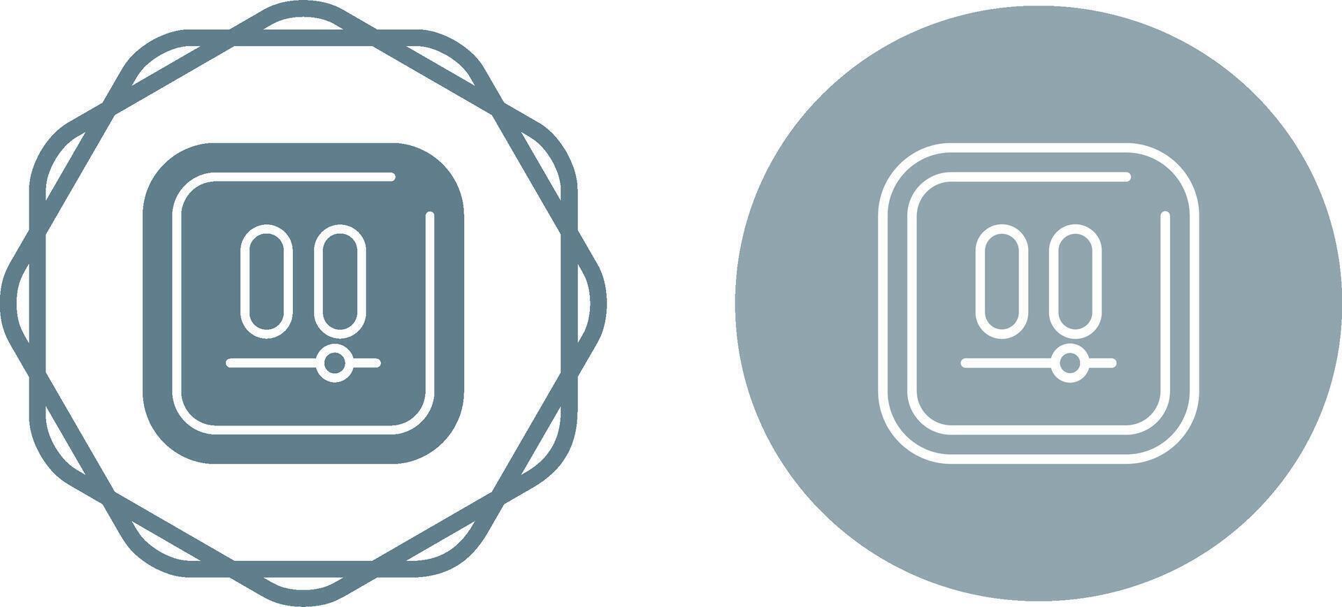 Video Pause Square Vector Icon
