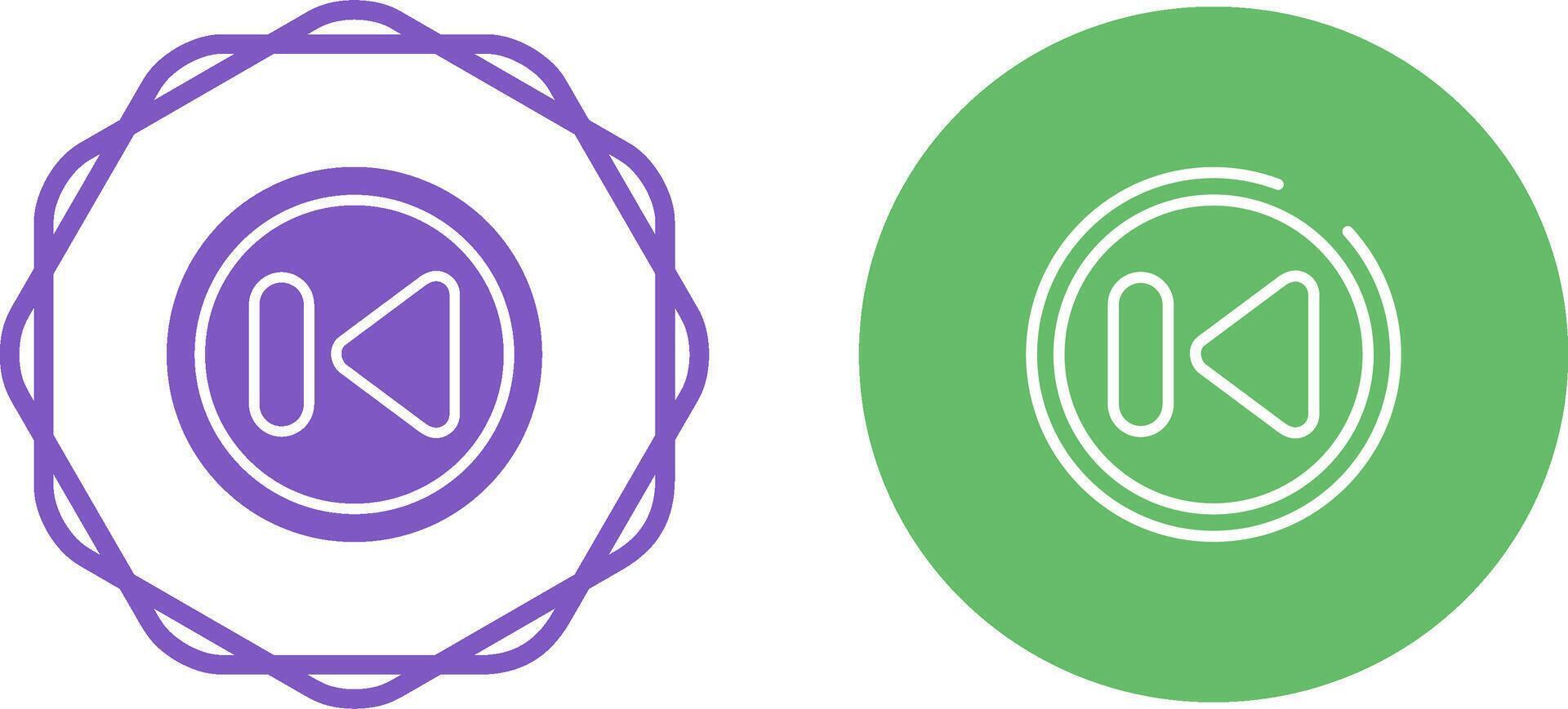 Previous Track Button Vector Icon