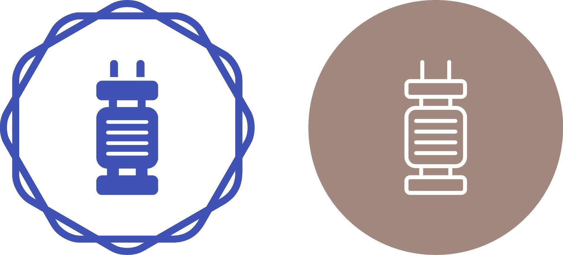 Capacitor Vector Icon