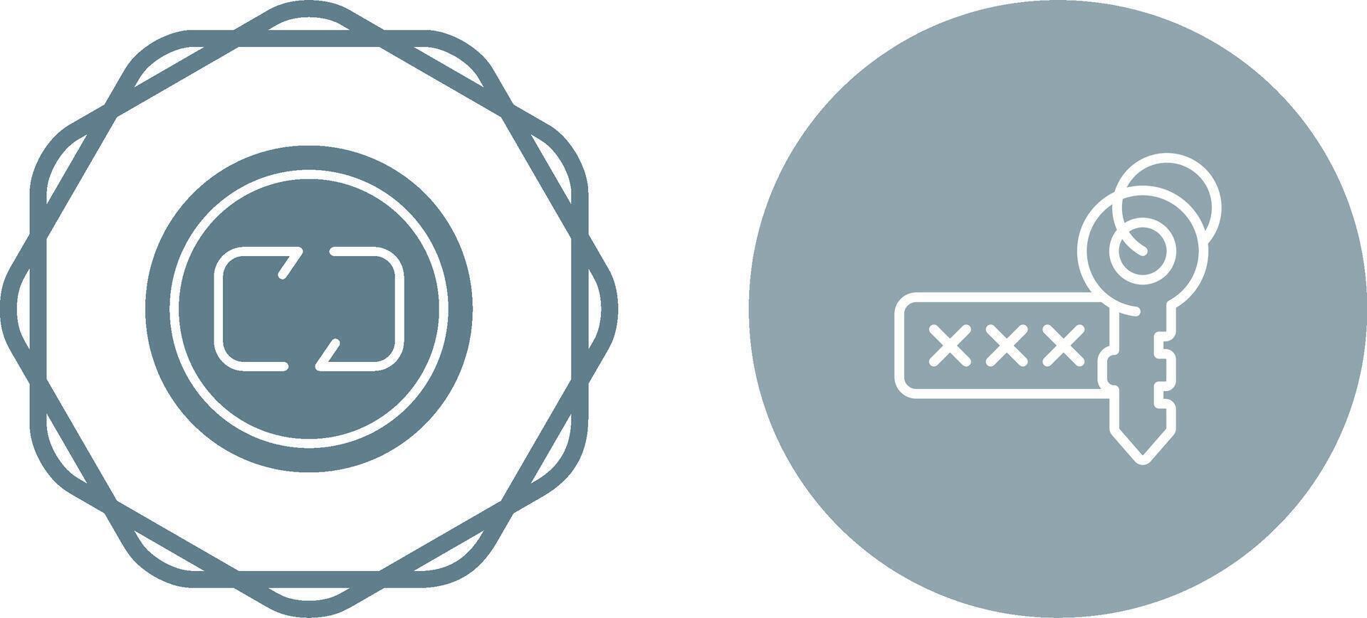 Electronic Key Vector Icon