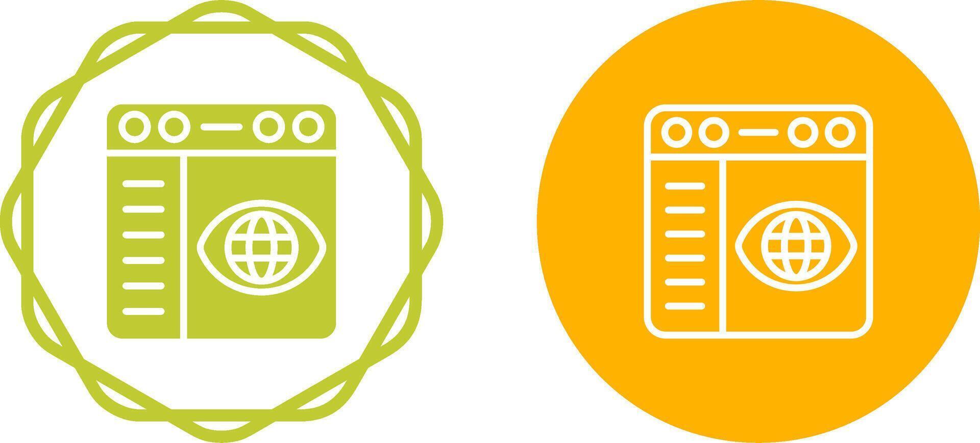 Browser Settings Vector Icon