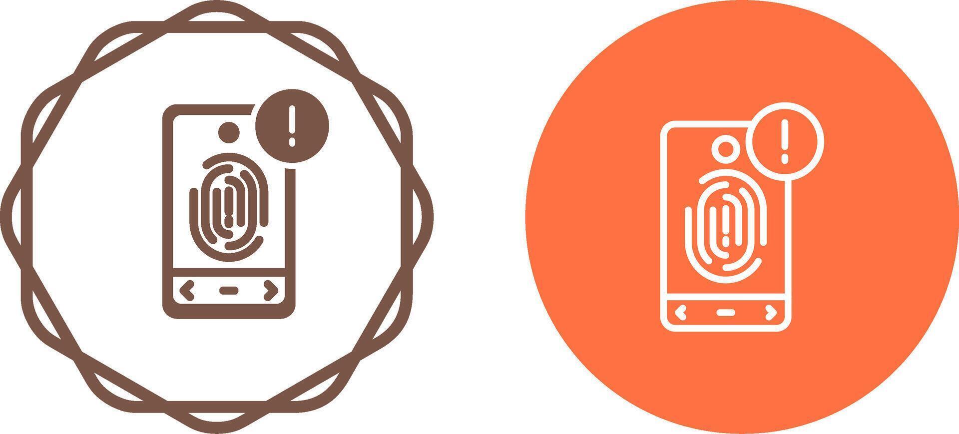 Biometric Identification Vector Icon
