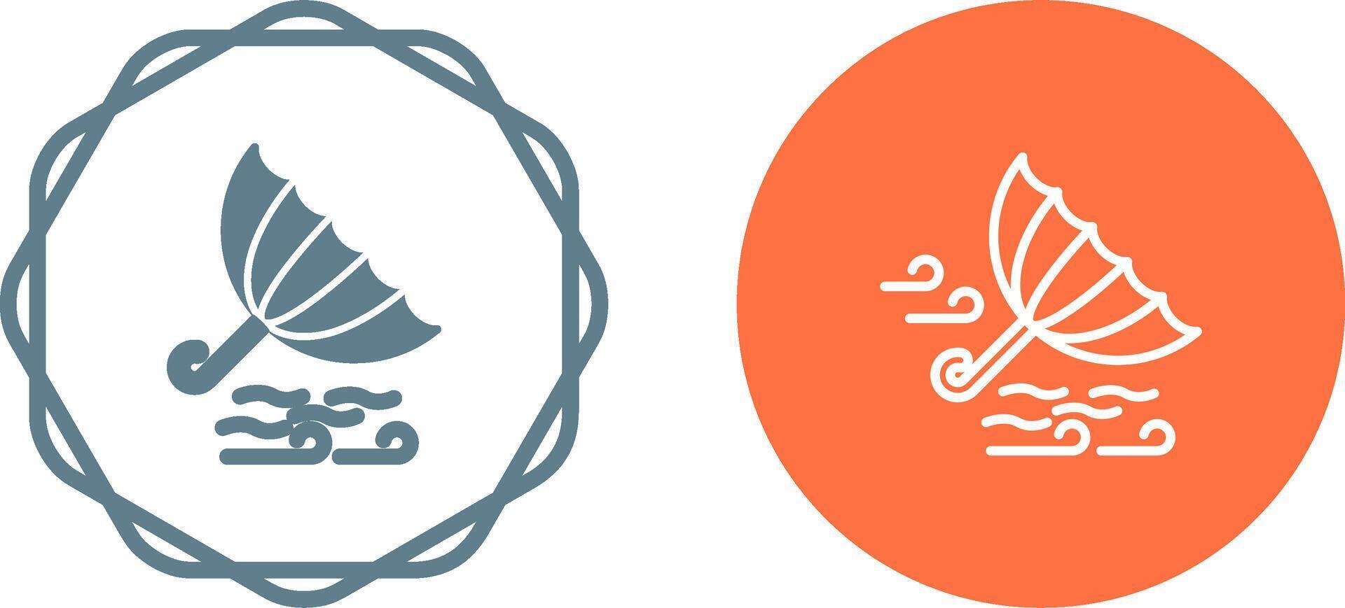 Windy Weather Vector Icon