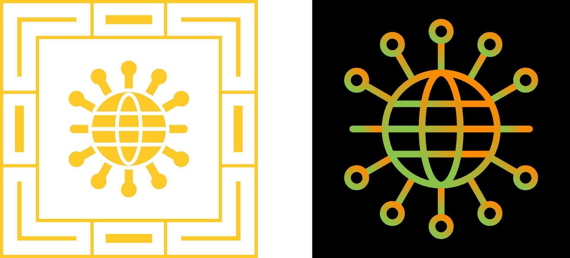 Network Topology Vector Icon