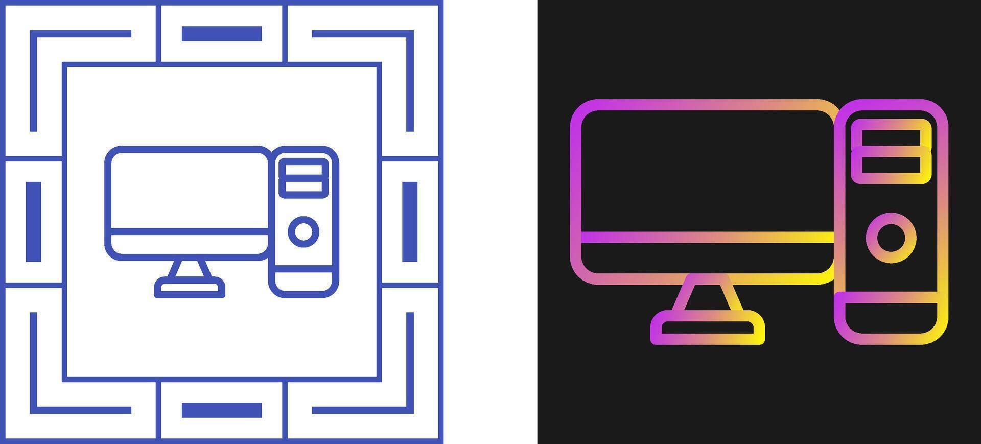 Computer Vector Icon