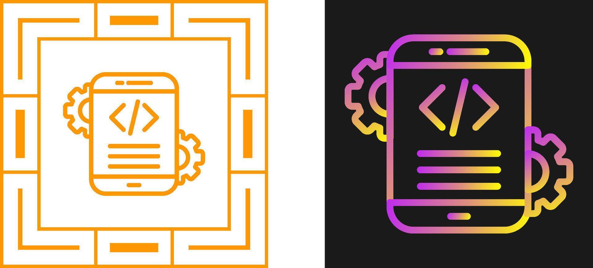 Mobile App Development Vector Icon