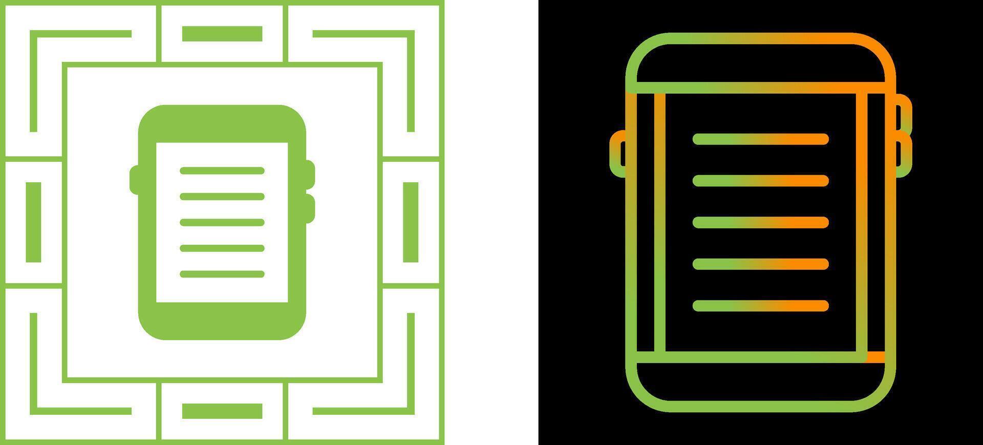 E-reader Vector Icon