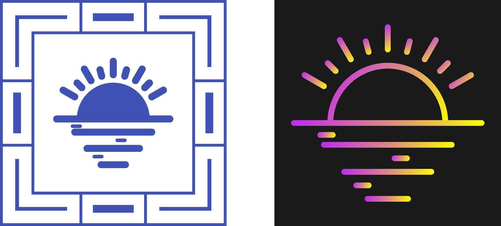 Sunset Vector Icon