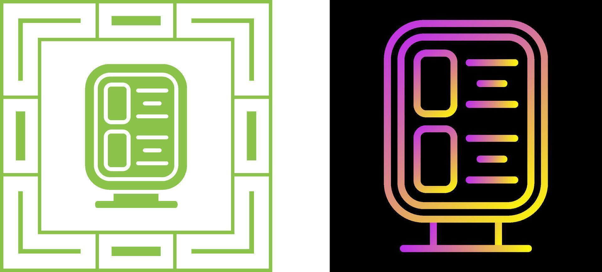Digital Signage Vector Icon
