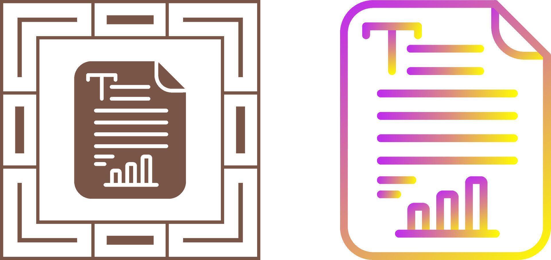 Text Analytics Vector Icon