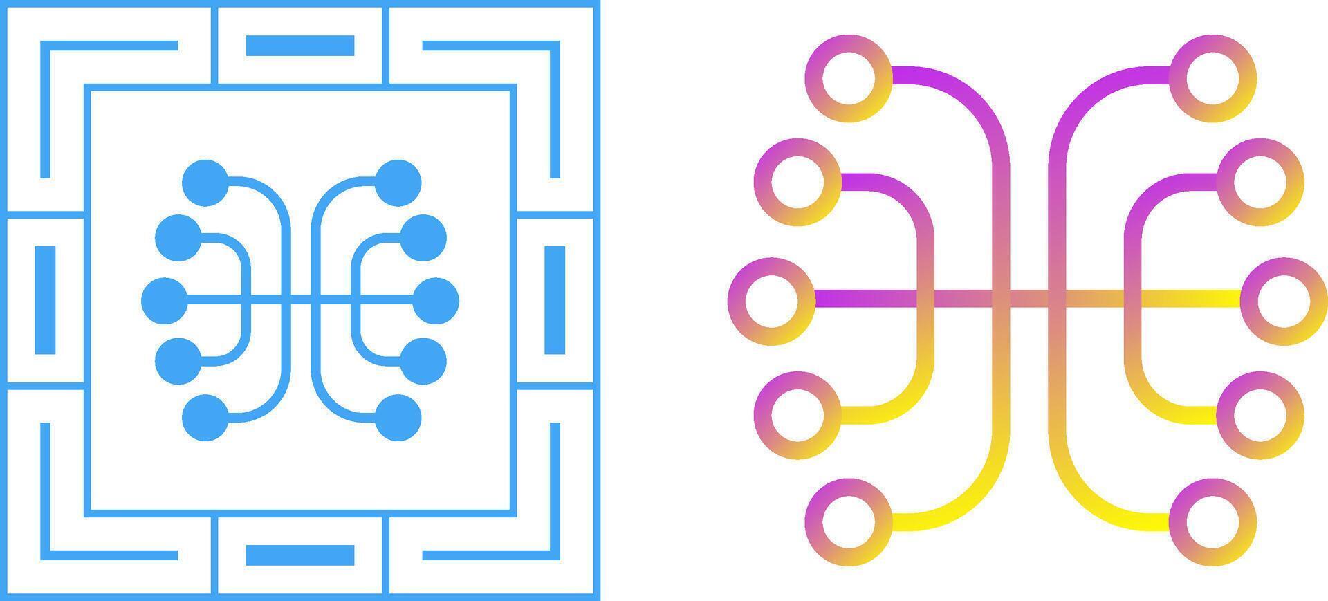 Neural Networks Vector Icon