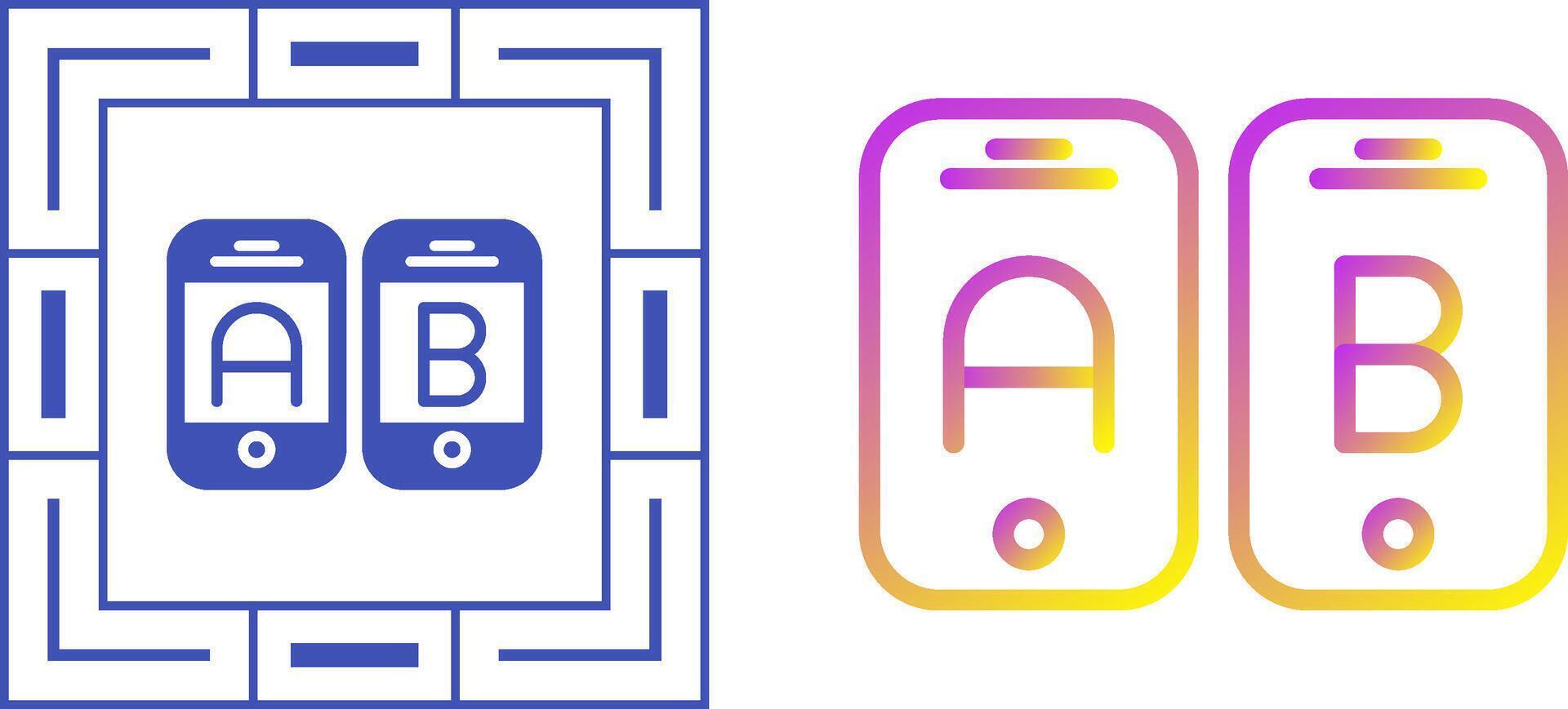 A B Testing Vector Icon