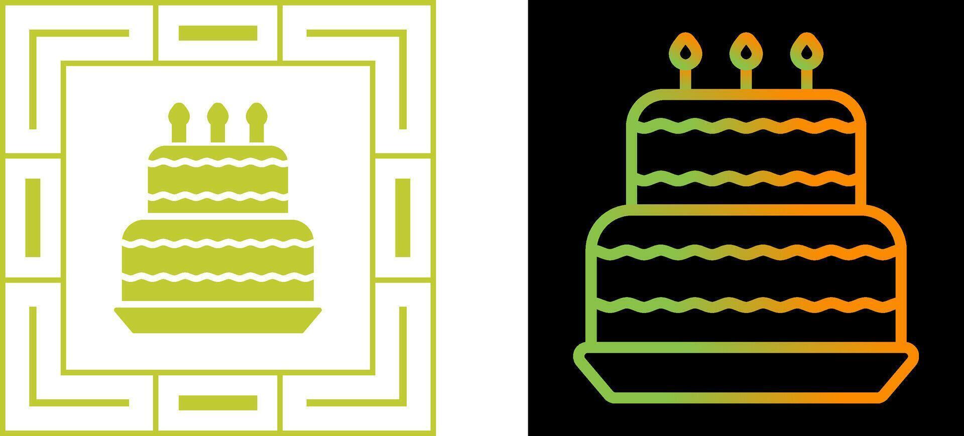 Birthday cake Vector Icon