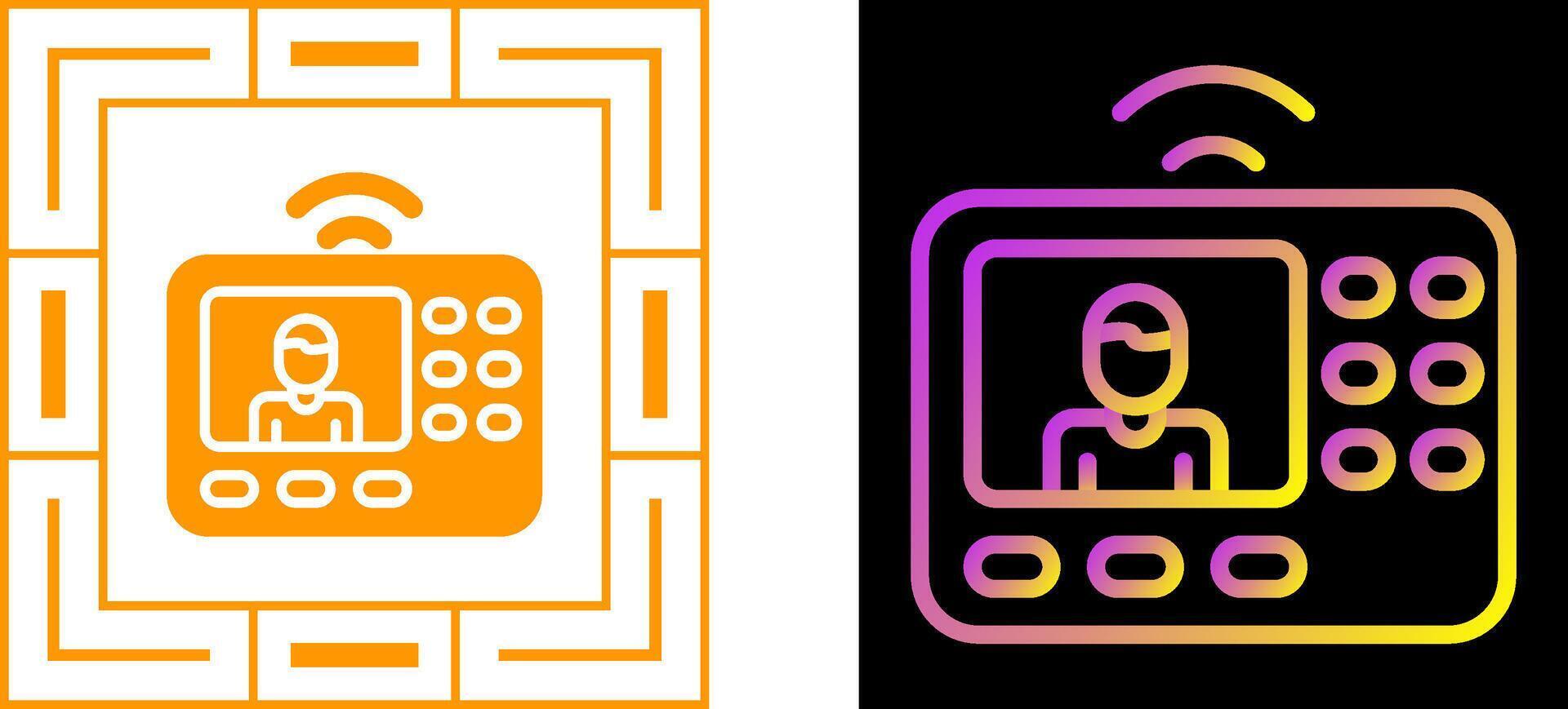 intercomunicador sistema vector icono