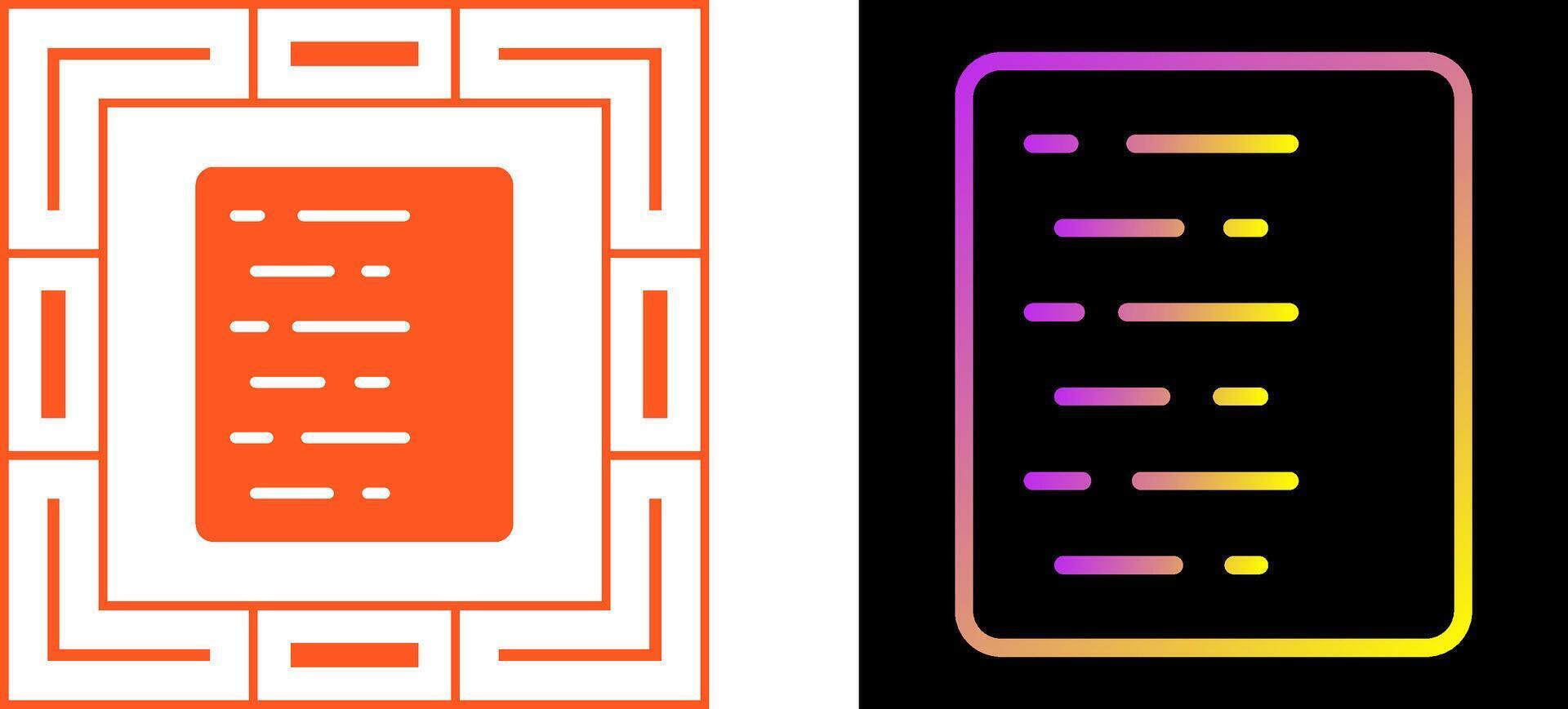 Document Align Left Vector Icon