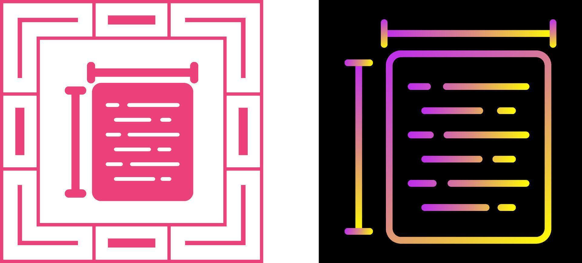 Document Size Vector Icon