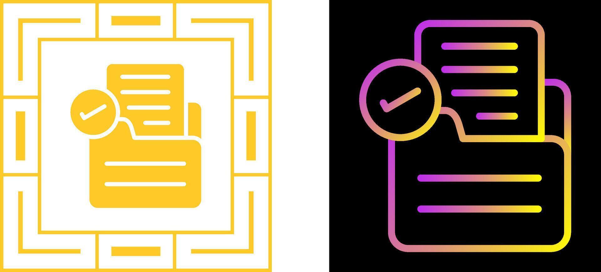 Document Approval Vector Icon