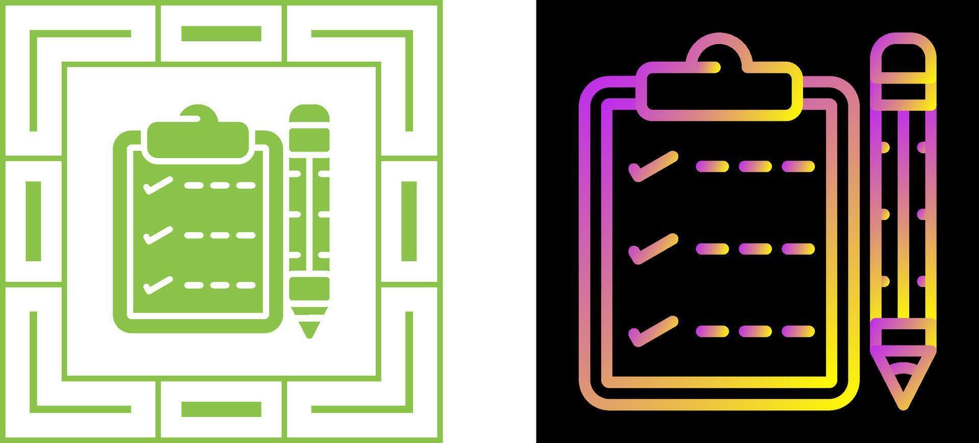 Writing pad Vector Icon