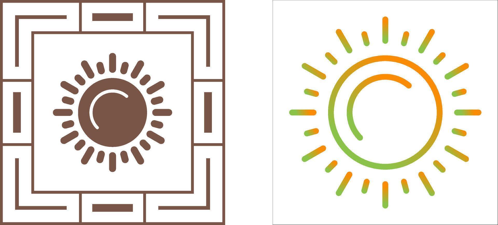Sun Vector Icon