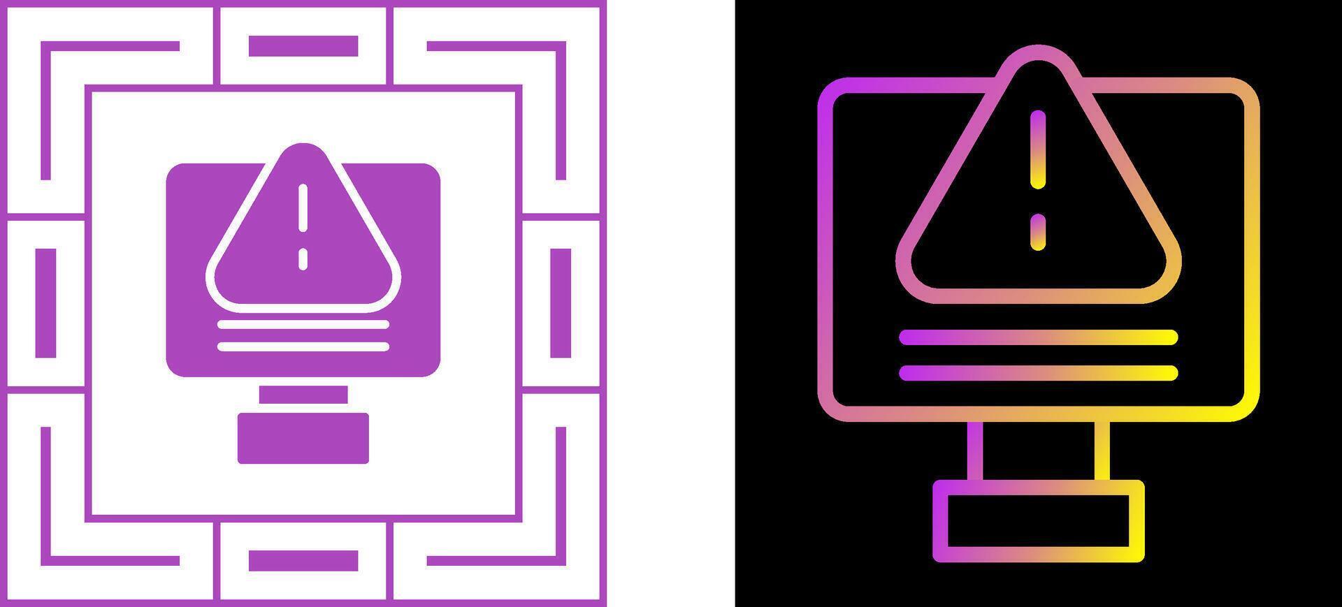 IT System Failure Vector Icon