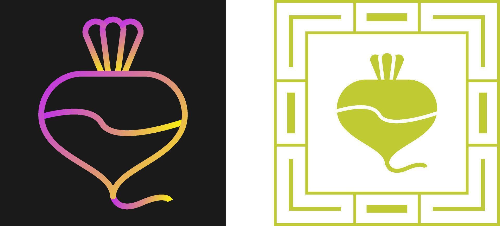Turnip Vector Icon