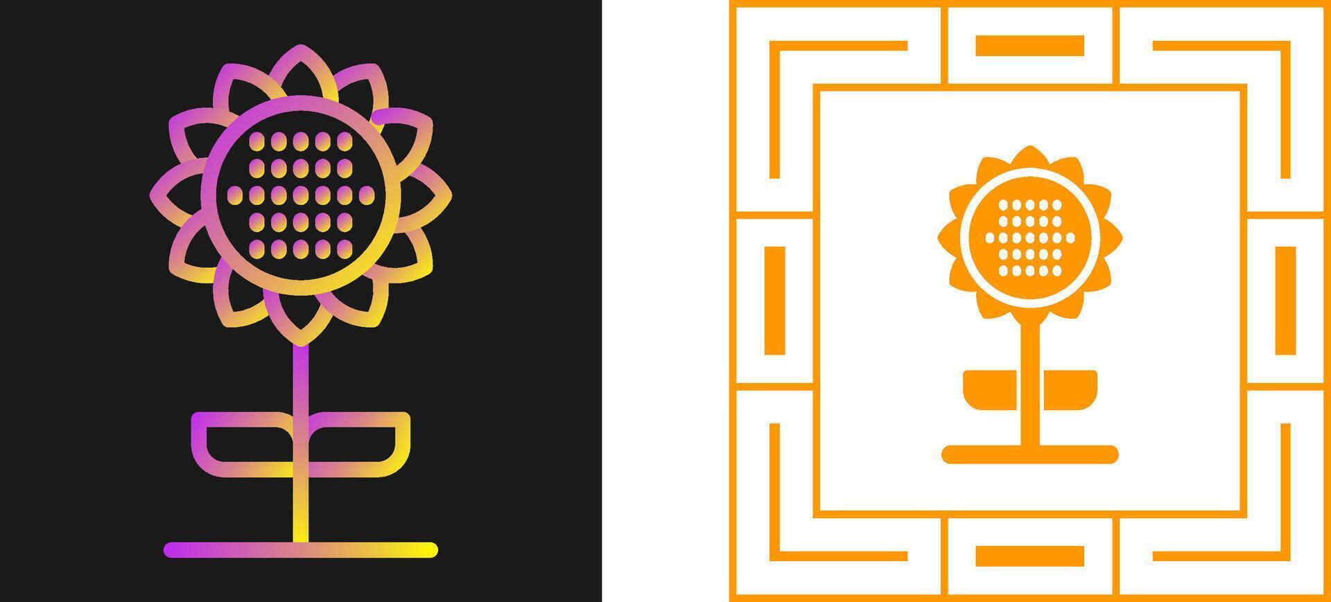 Sunflower Vector Icon