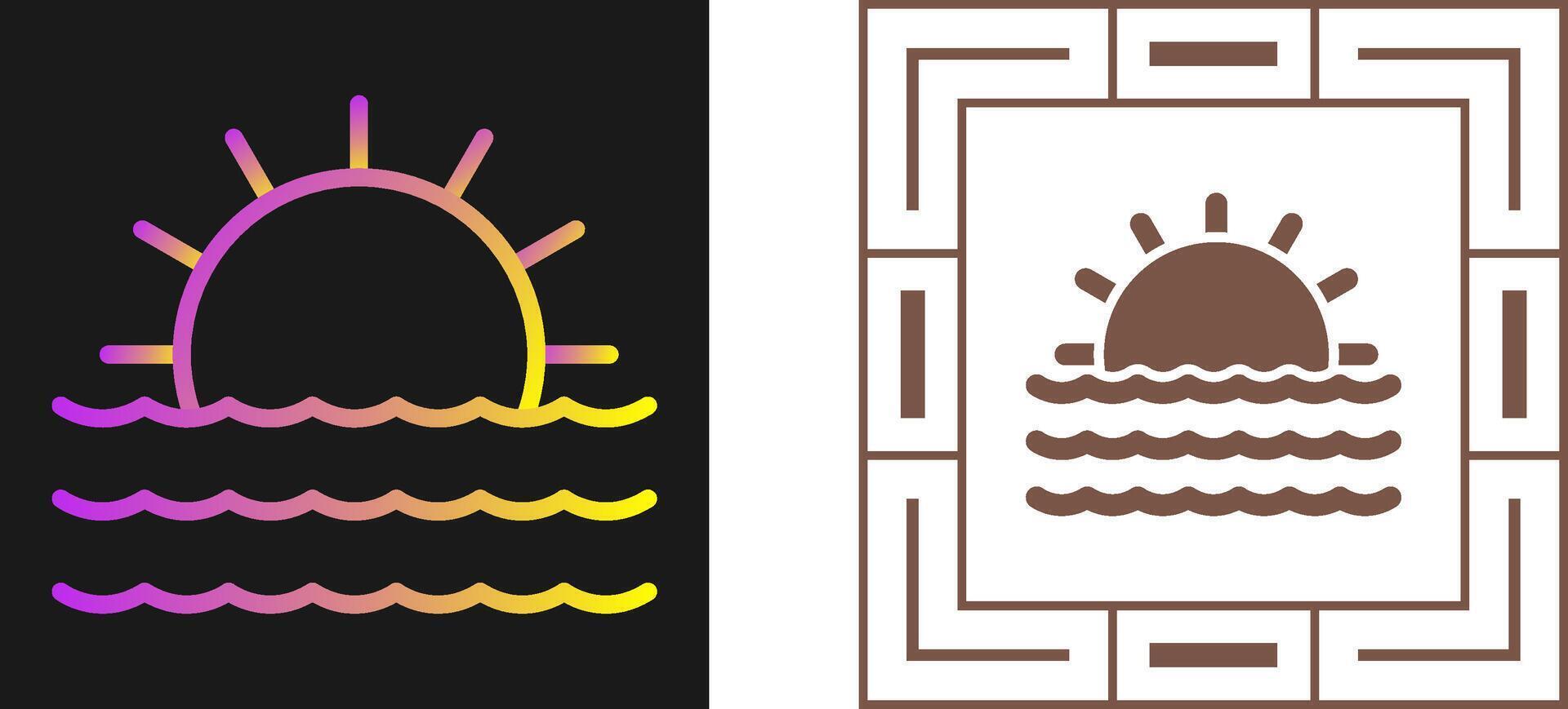 Sunset Vector Icon