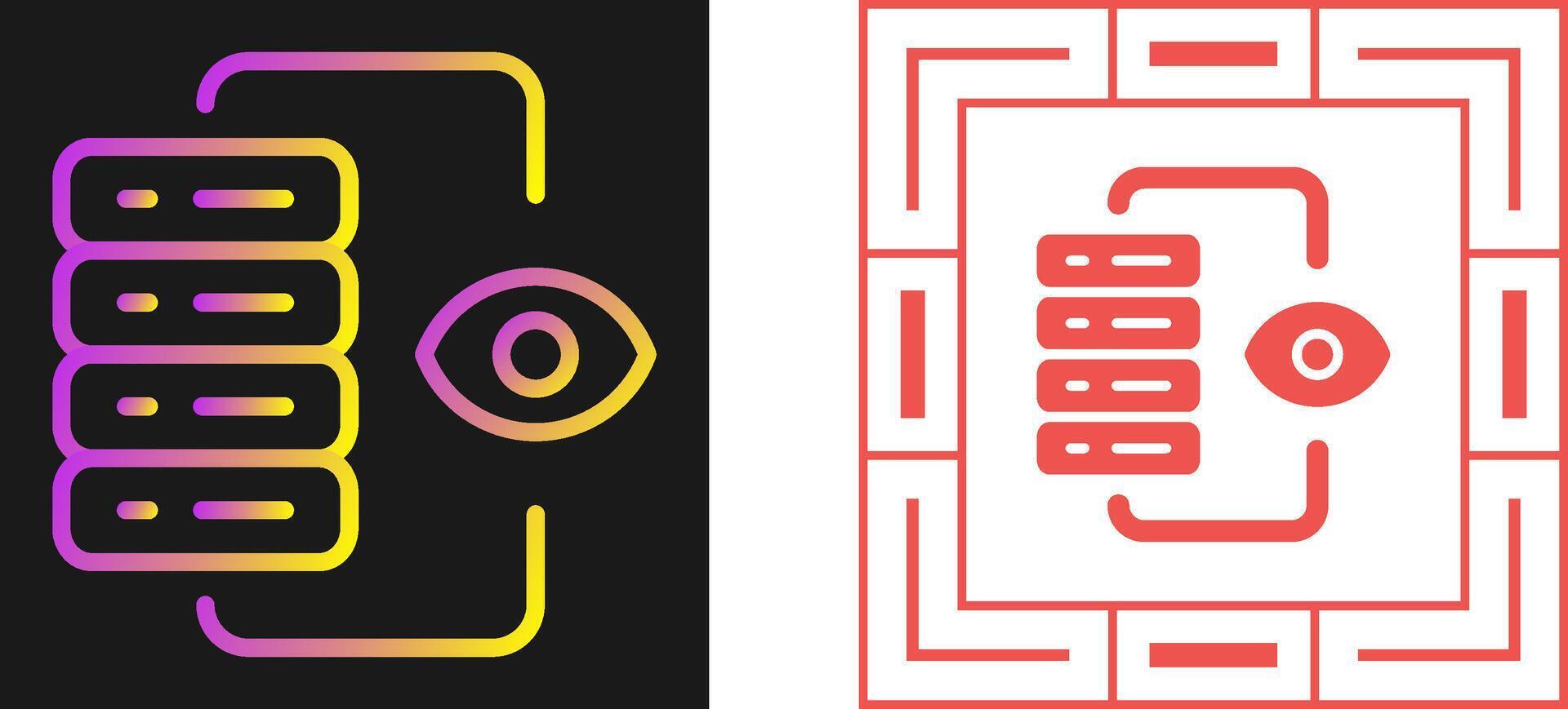 Server Monitoring Vector Icon