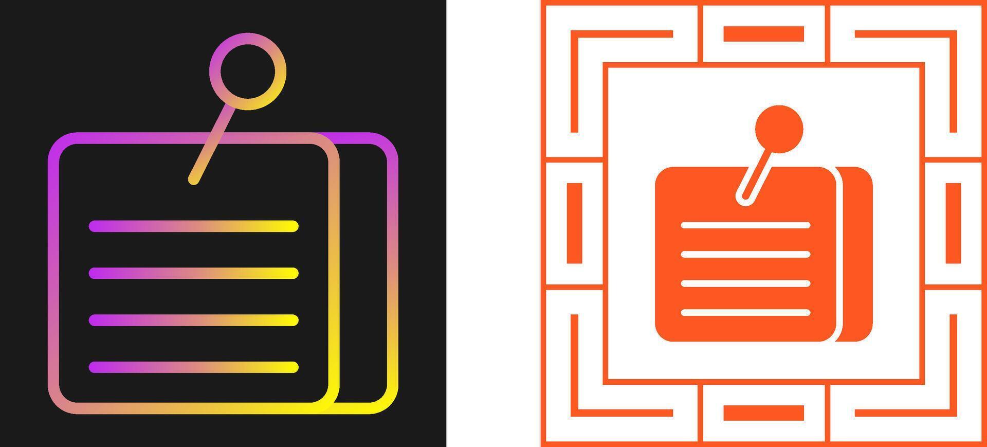 Memo Vector Icon