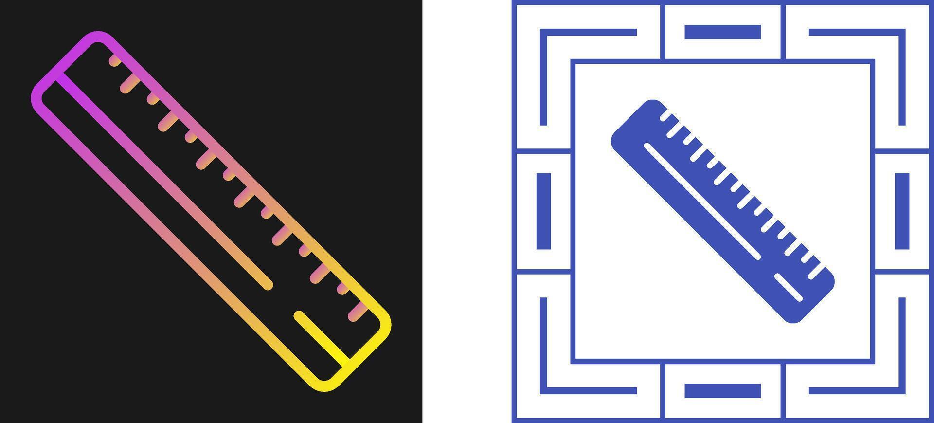 Straight Ruler Vector Icon
