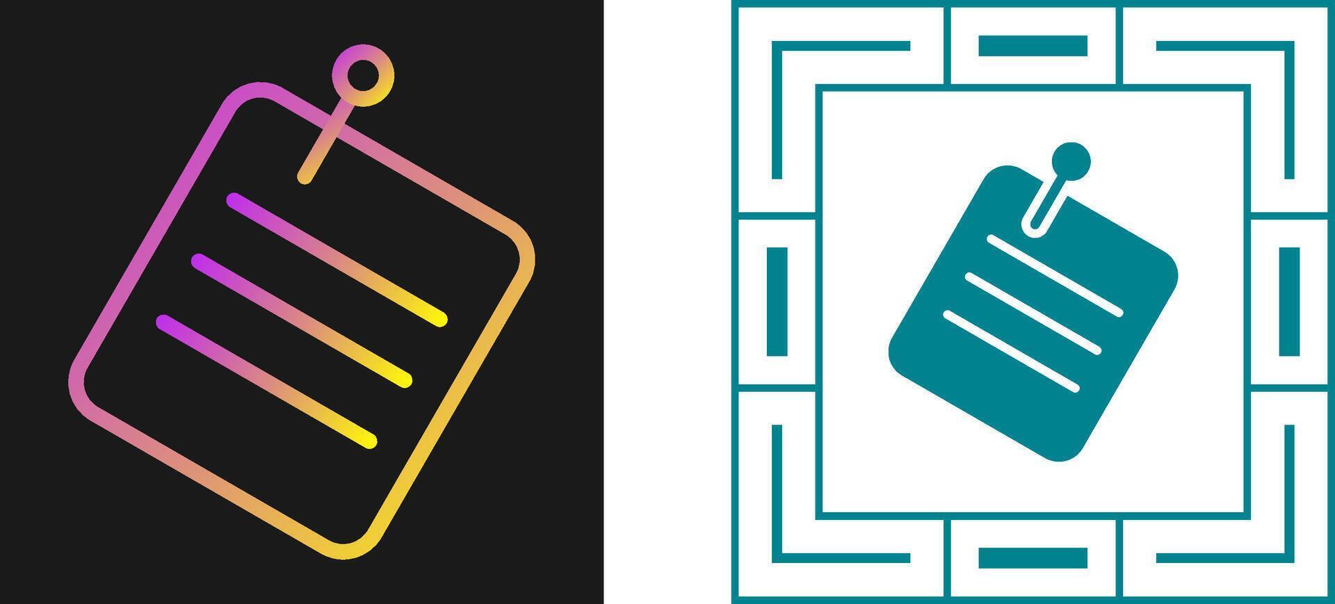 Memo Vector Icon