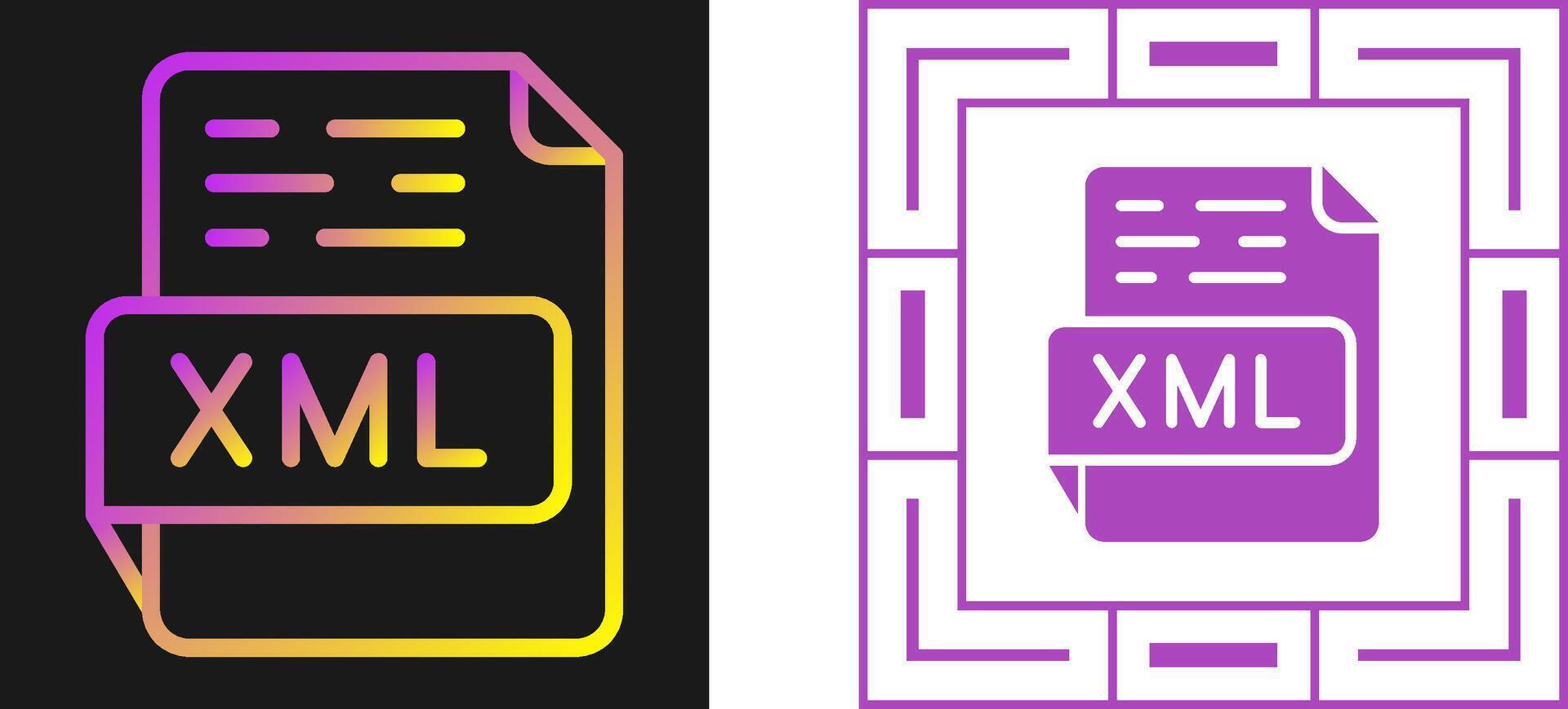 XML Vector Icon