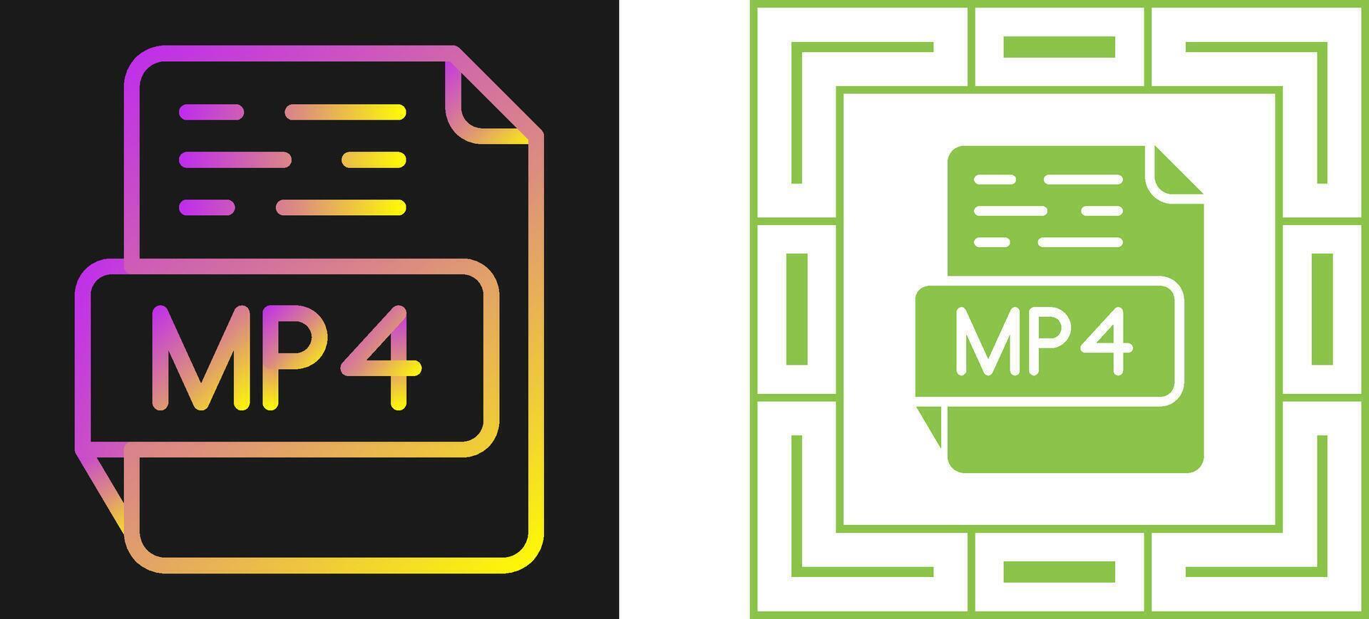 MP4 Vector Icon