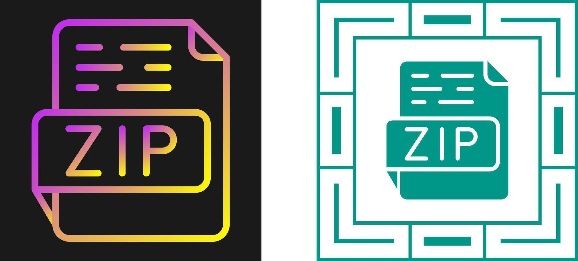 ZIP Vector Icon
